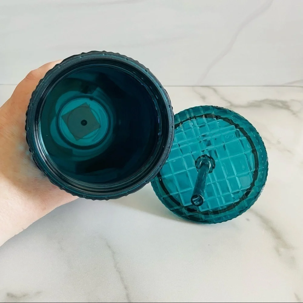 Starbucks Holiday 2021 Green/Blue Grande Jeweled Cold Cup Tumbler- 16oz